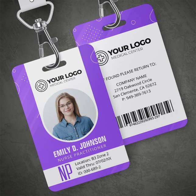 Personalized Nurse Practitioner NP Photo Badge (Creator Uploaded)
