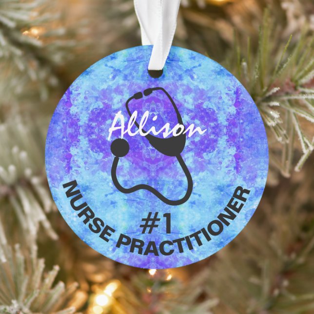 Personalized Nurse Practitioner  Ornament (Tree)