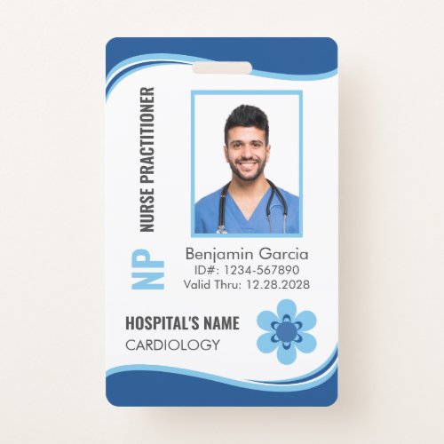 Personalized Nurse Practitioner Photo ID Security Badge
