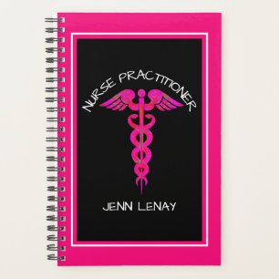 Personalized Nurse Practitioner Pink Medical Planner