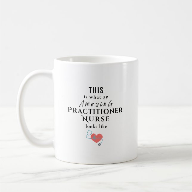 Personalized Nurse Practitioner Quote With Name Coffee Mug (Left)