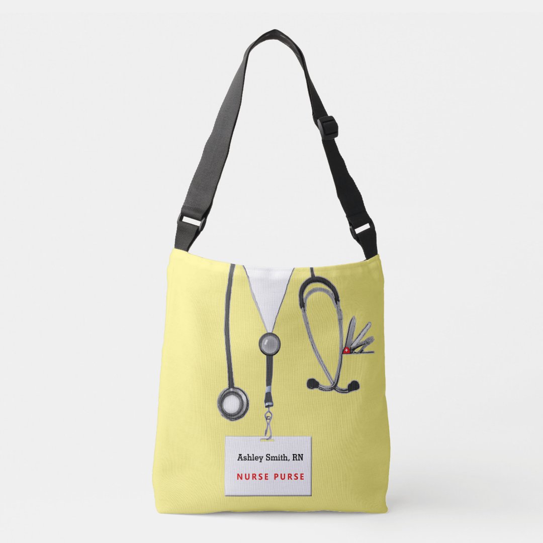 personalized nurse purse crossbody bag | Zazzle