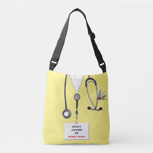 Personalized Nurse Purse Crossbody Bag