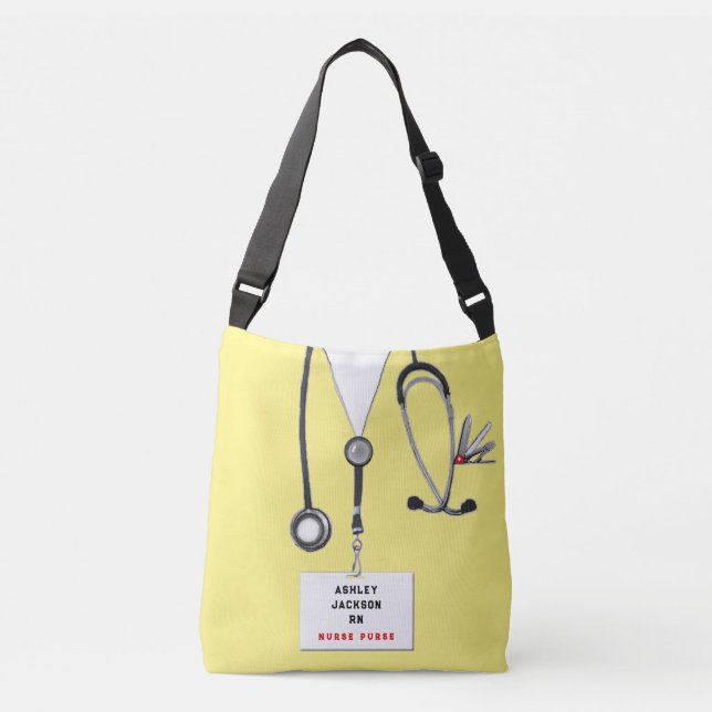 Personalized Nurse Purse Crossbody Bag (Front)