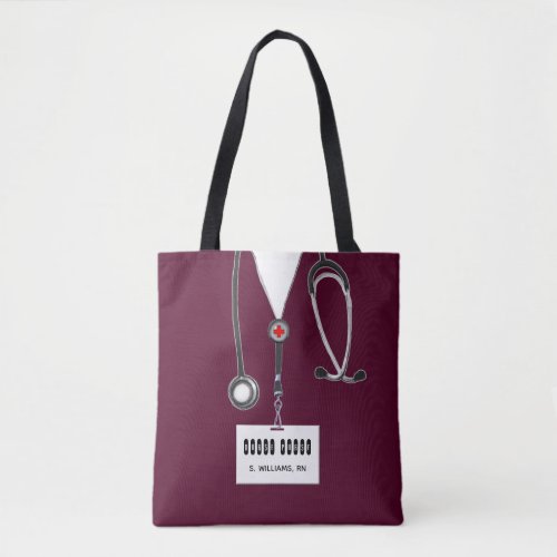 Personalized Nurse Purse Tote Bag
