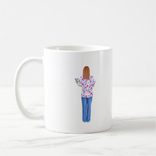 Personalized Nurse (Redheaded Nurse) Mug