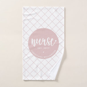 Personalized Nurse RN graduation Elegant Hand Towel