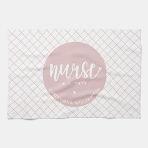 Personalized Nurse RN graduation Elegant Kitchen Towel