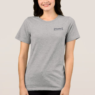 Personalized Nurse Signature Pocket Placement RN Tri-Blend Shirt