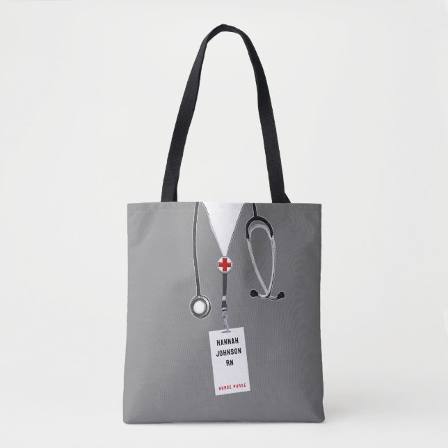 Personalized Nurse Tote Bag (Front)
