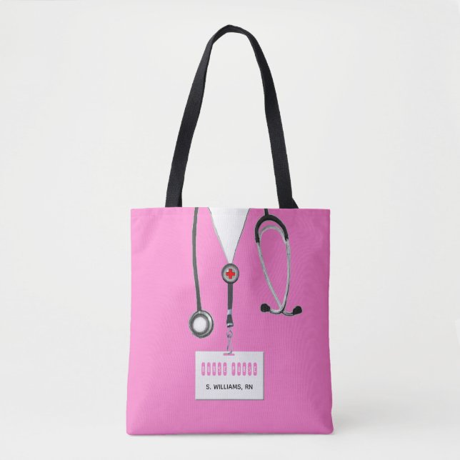 Personalized Nurse Tote Bag (Front)