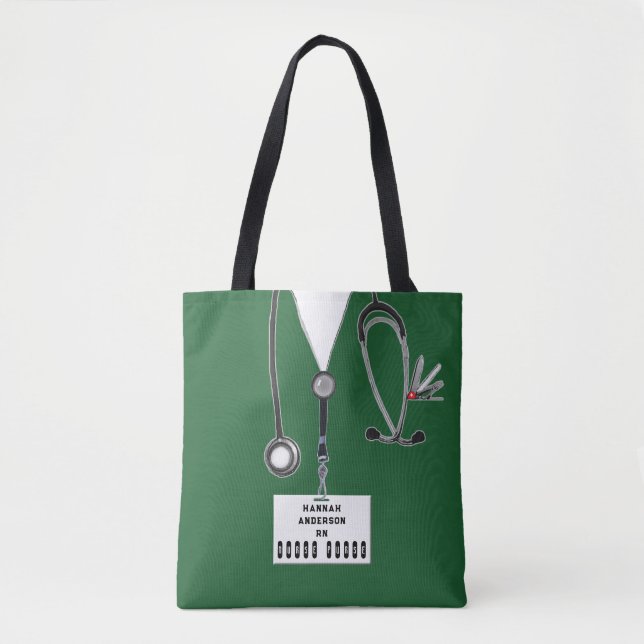Personalized Nurse Tote Bag (Front)