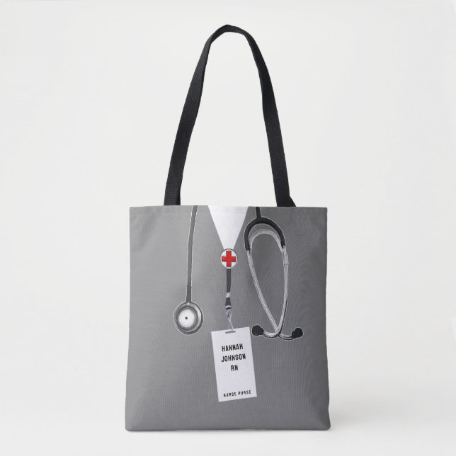 Personalized Nurse Tote Bag (Front)