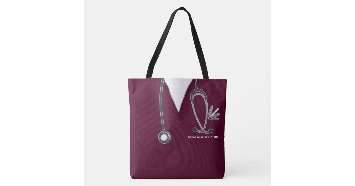 Clear Nurse Monogram Tote