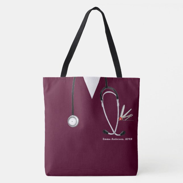 Personalized Nurse Tote Bag (Front)
