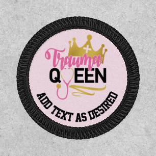 Personalized Nurse Trauma Queen Add Name Patch