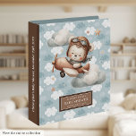Personalized Nursery Album Teddy Bear Pilot Binder