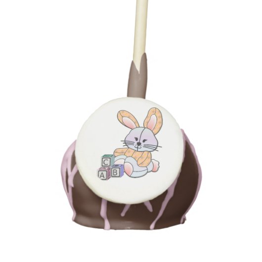 Personalized Nursery Art - Bunny  Cake Pops (Front)