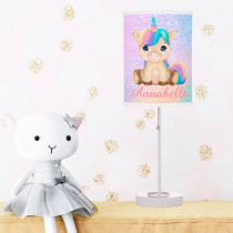 Personalized Nursery Baby Unicorn  Table Lamp