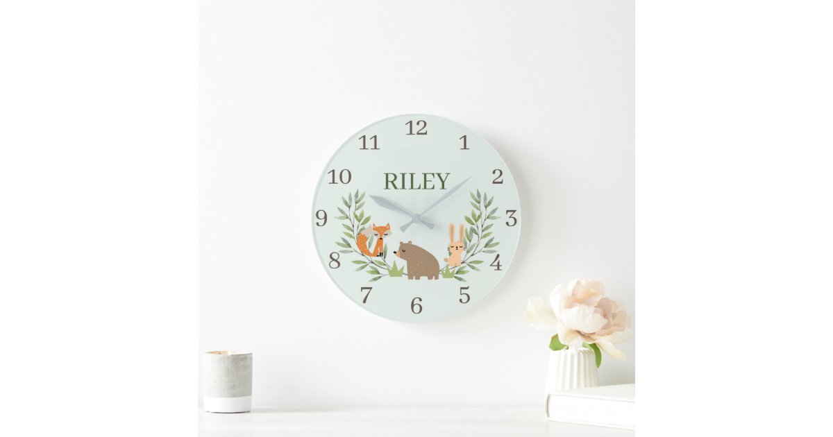 Personalized Nursery Wall Clock | Zazzle.com