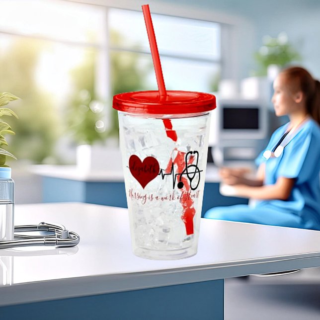 Personalized nursing  acrylic tumbler (Creator Uploaded)