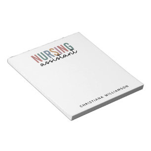Personalized Nursing Assistant Notepad