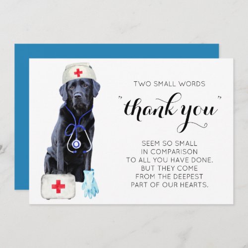 Personalized Nursing Cute Thank You Nurses Day Holiday Card