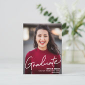 Personalized Nursing Graduate with Photo Announcement Postcard (Standing Front)