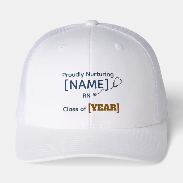 Personalized Nursing Graduation Hat (Front)
