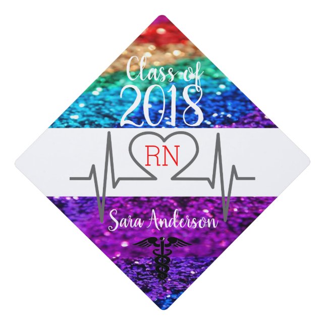 Personalized Nursing Graduatuion Tassel Topper (Front)