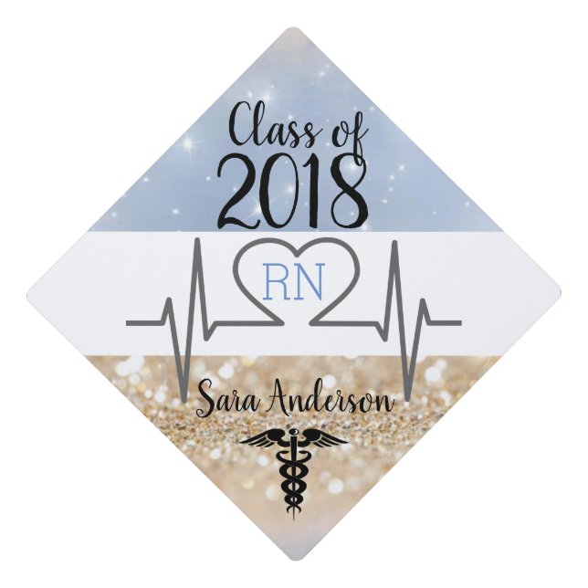 Personalized Nursing Graduatuion Tassel Topper (Front)