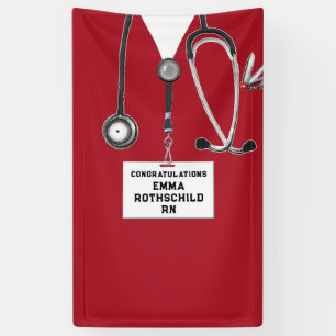 Personalized Nursing School Graduation Banner