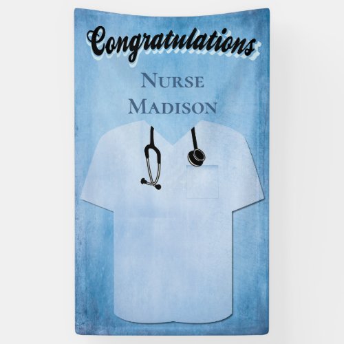 Personalized Nursing School Graduation Banner