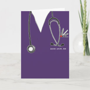 Personalized Nursing School Graduation Card