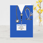 Personalized Nursing School Graduation Card (Yellow Flower)