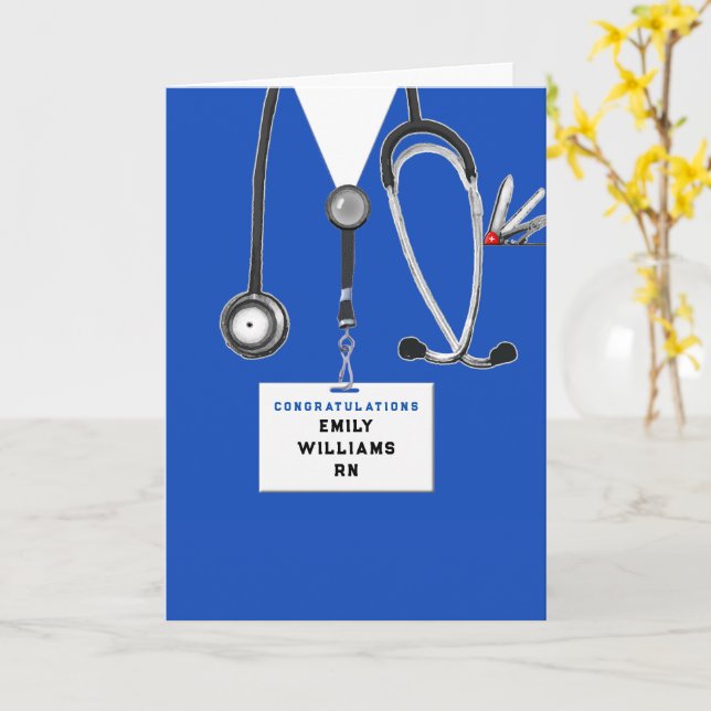 nursing grad cards Personalized Nursing School Graduation Card