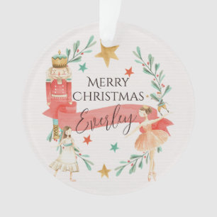 Personalized Nutcracker Acrylic Christmas Ornament