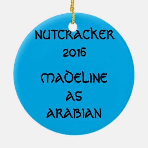 Personalized Nutcracker Arabian Ornament Zazzle