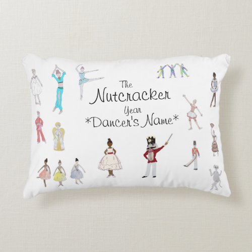 Personalized Nutcracker Ballet  Accent Pillow