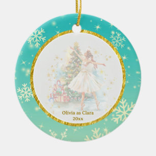 Personalized Nutcracker Ballet Christmas - Gift Ceramic Ornament