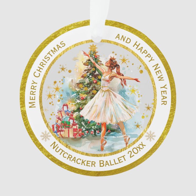 Personalized Nutcracker Ballet Christmas - Gift Ornament (Front)