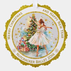 Personalized Nutcracker Ballet Christmas - Gift Ornament Card