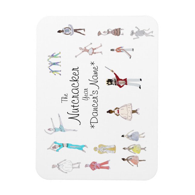 Personalized Nutcracker Ballet Magnet (Vertical)