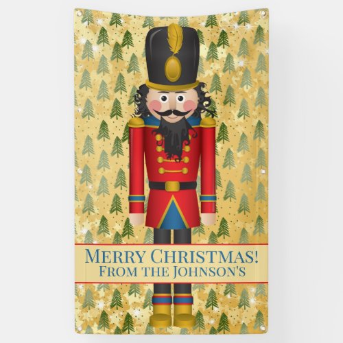 Personalized Nutcracker Christmas Banner