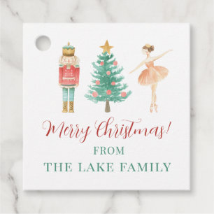 Personalized Nutcracker Christmas Gift Favor Tags