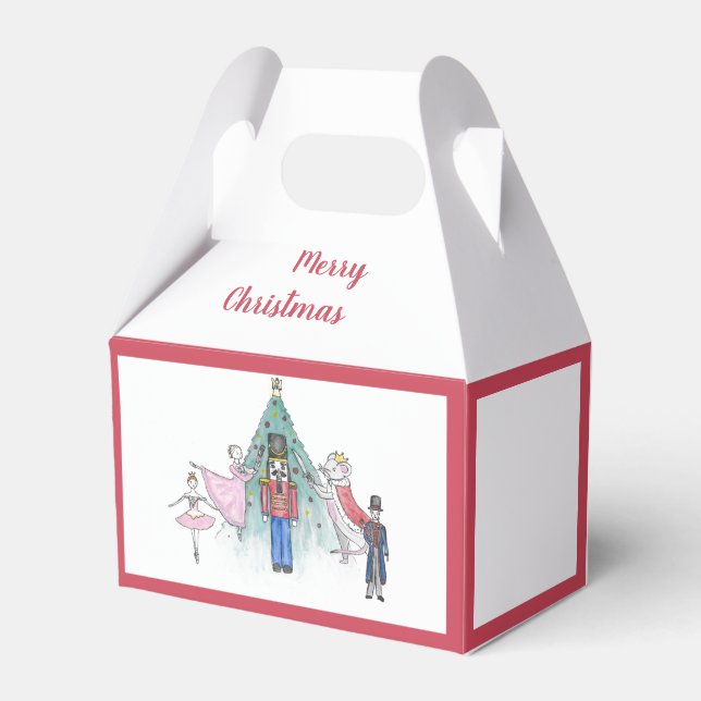 Personalized Nutcracker Favor Treat Boxes (Front Side)