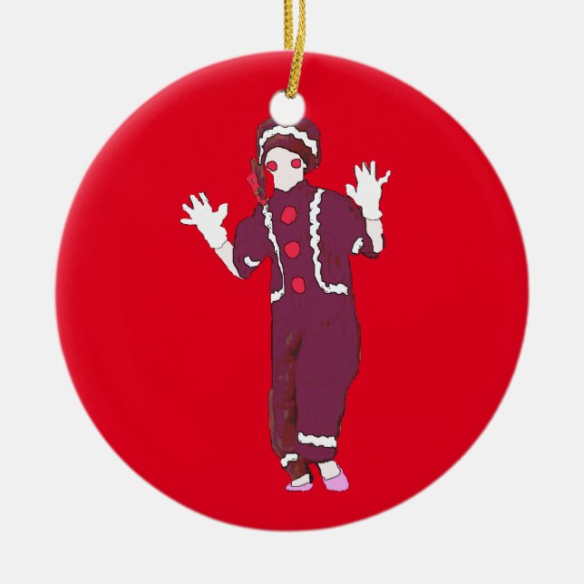 Personalized Nutcracker Ginger Snap Ornament (Front)