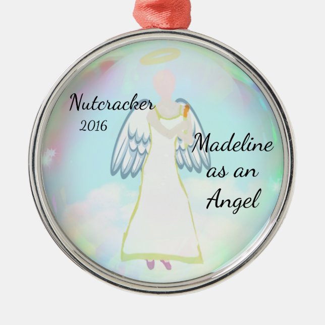 Personalized Nutcracker Ornament - Angel (Front)