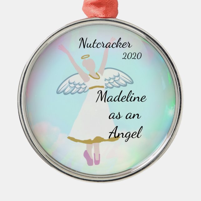 Personalized Nutcracker Ornament - Angel (Front)