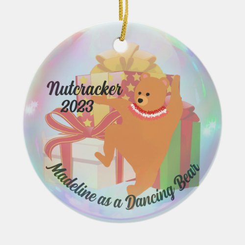 Personalized Nutcracker Ornament _ Dancing Bears